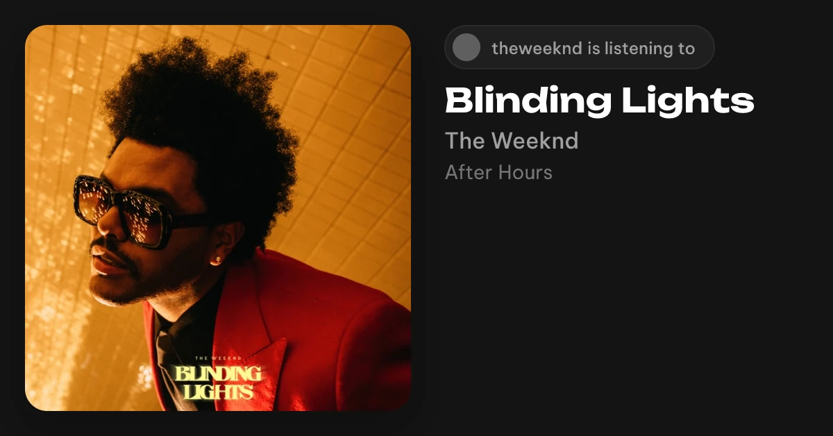 The Weeknd - Blinding Lights